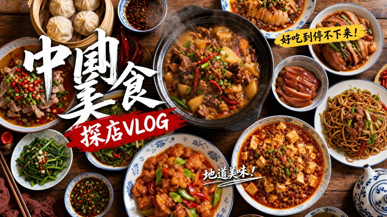 陈美娇 【陈美娇】中国美食探店视频：地道美味好吃到停不下来！